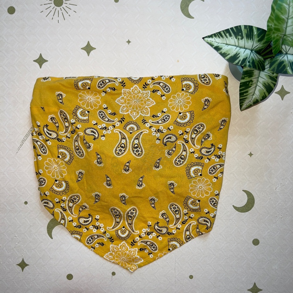 Hollister Bandana Tube Top in Yellow - Medium - NWT